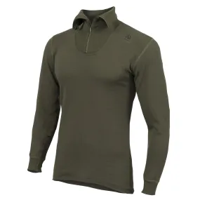 Aclima Men&#x27;s HotWool Polo with Zip Olive Night | Buy Aclima Men&#x27;s HotWool Polo with Zip Olive Night here | Outnorth