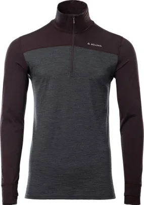 Aclima Men&#x27;s LightWool 180 Polo with Zip Chocolate Plum/Marengo | Buy Aclima Men&#x27;s LightWool 180 Polo with Zip Chocolate Plum/Marengo here | Outnorth