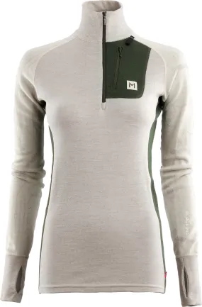 Aclima Women&#x27;s Lars Monsen Femunden Polo Beige Melange/Olive Night/Femunden Light | Buy Aclima Women&#x27;s Lars Monsen Femunden Polo Beige Melange/Olive Night/Femunden Light here | Outnorth