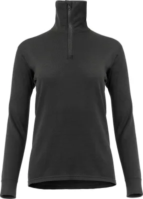 Aclima Women&#x27;s WoolTerry Polo Jet Black | Buy Aclima Women&#x27;s WoolTerry Polo Jet Black here | Outnorth