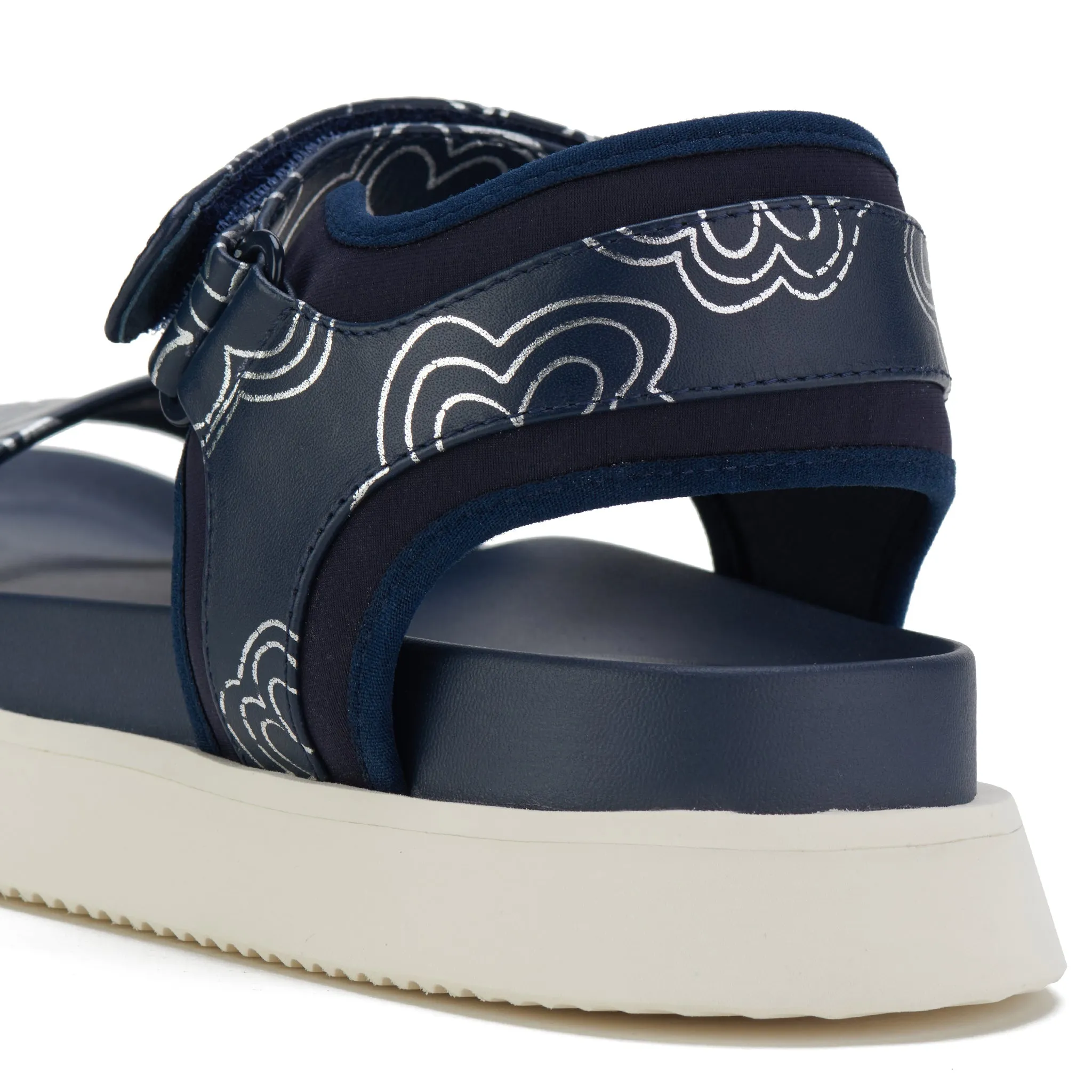 Acme Sandal Navy Daisies