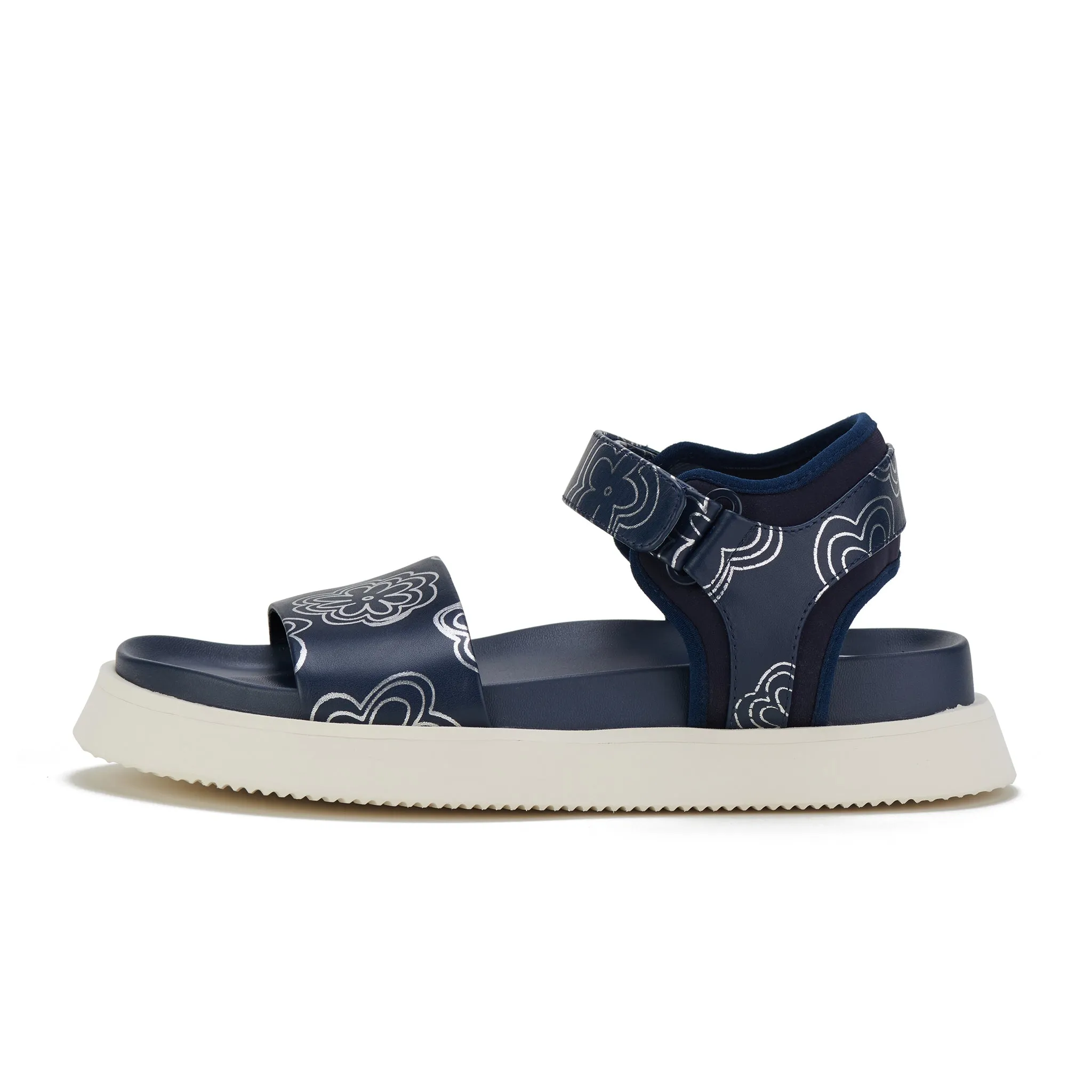 Acme Sandal Navy Daisies
