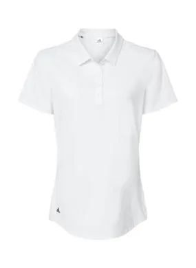 Adidas Women&#x27;s White Adidas  Ultimate Solid Polo A515