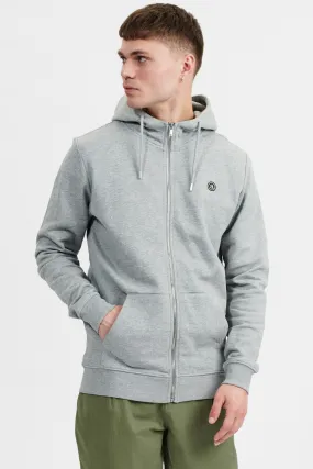 AKELLIOT NOOS ZIP HOODIE - Light grey mel