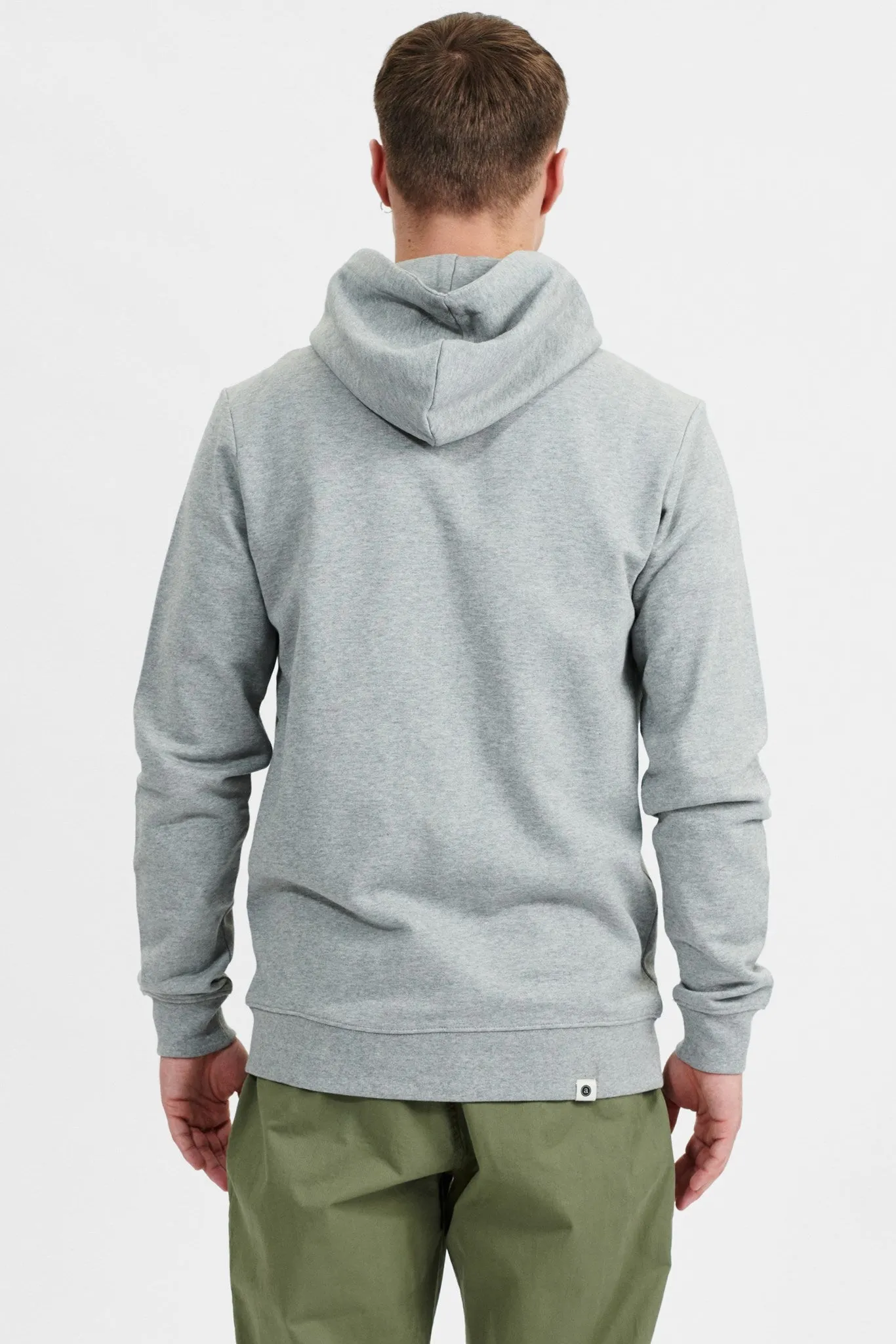 AKELLIOT NOOS ZIP HOODIE - Light grey mel