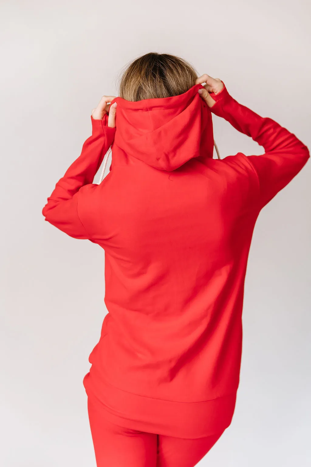 Ampersand Performance Fleece Halfzip Candy Apple Sweatshirt