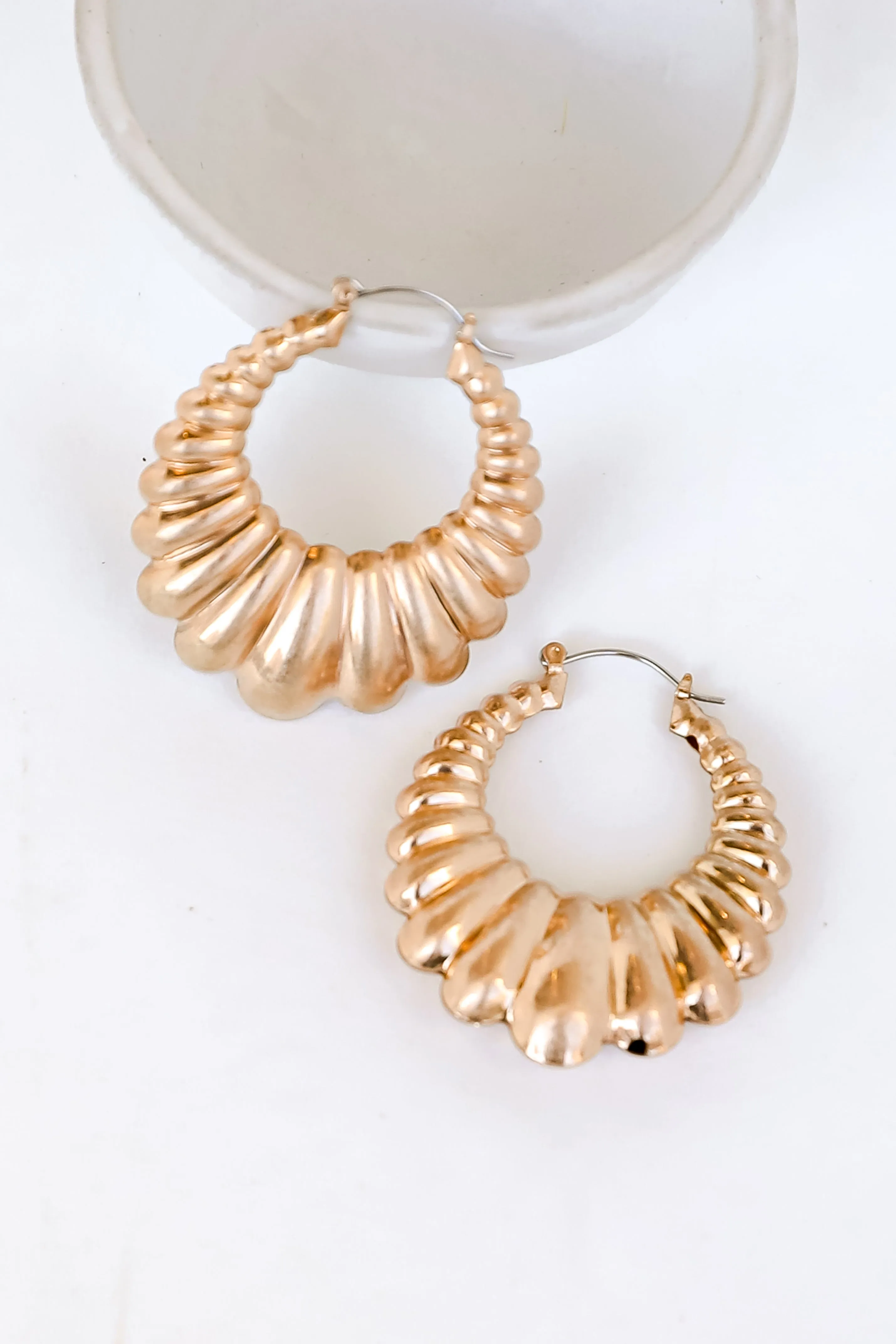 Ashton Gold Statement Hoop Earrings