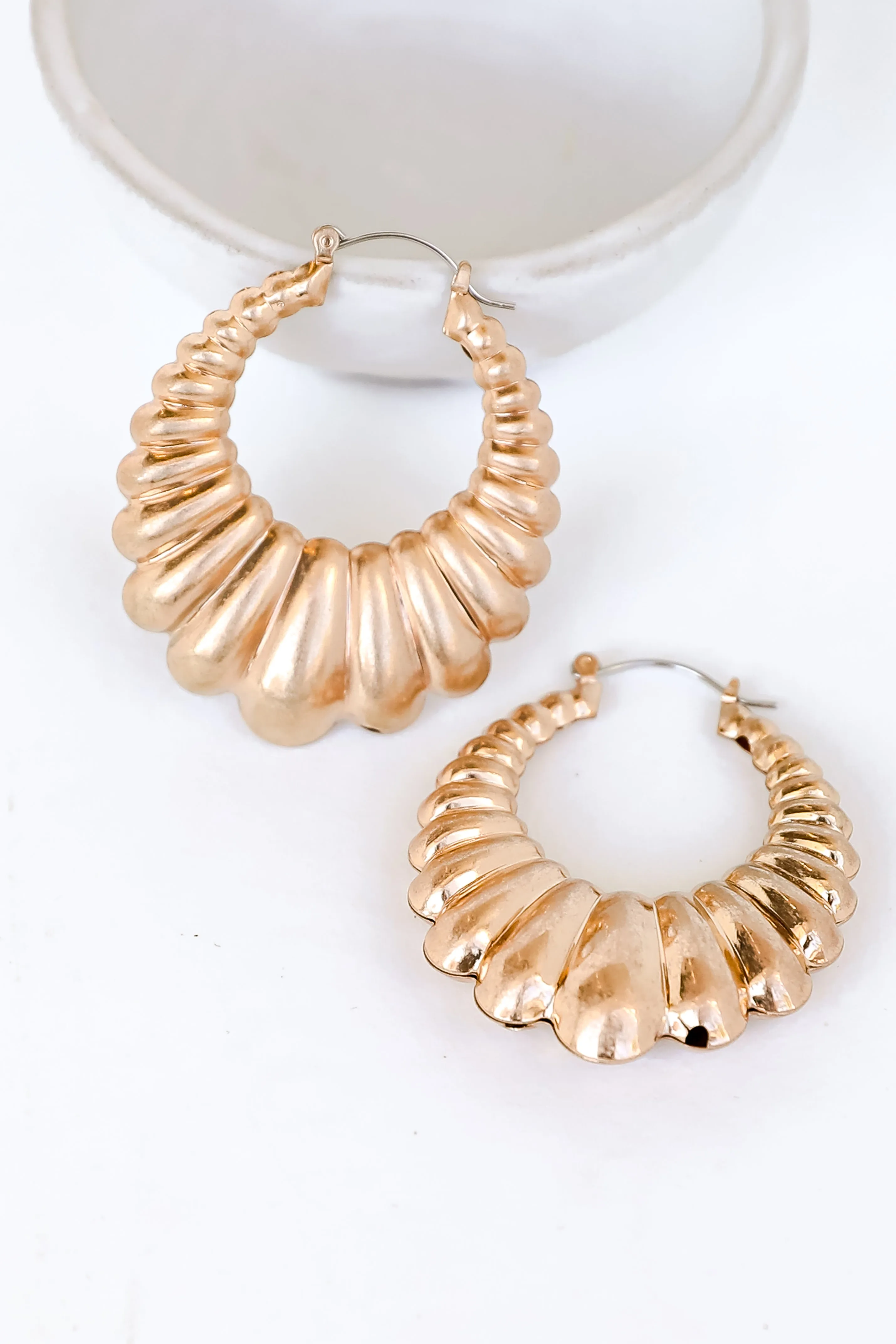 Ashton Gold Statement Hoop Earrings