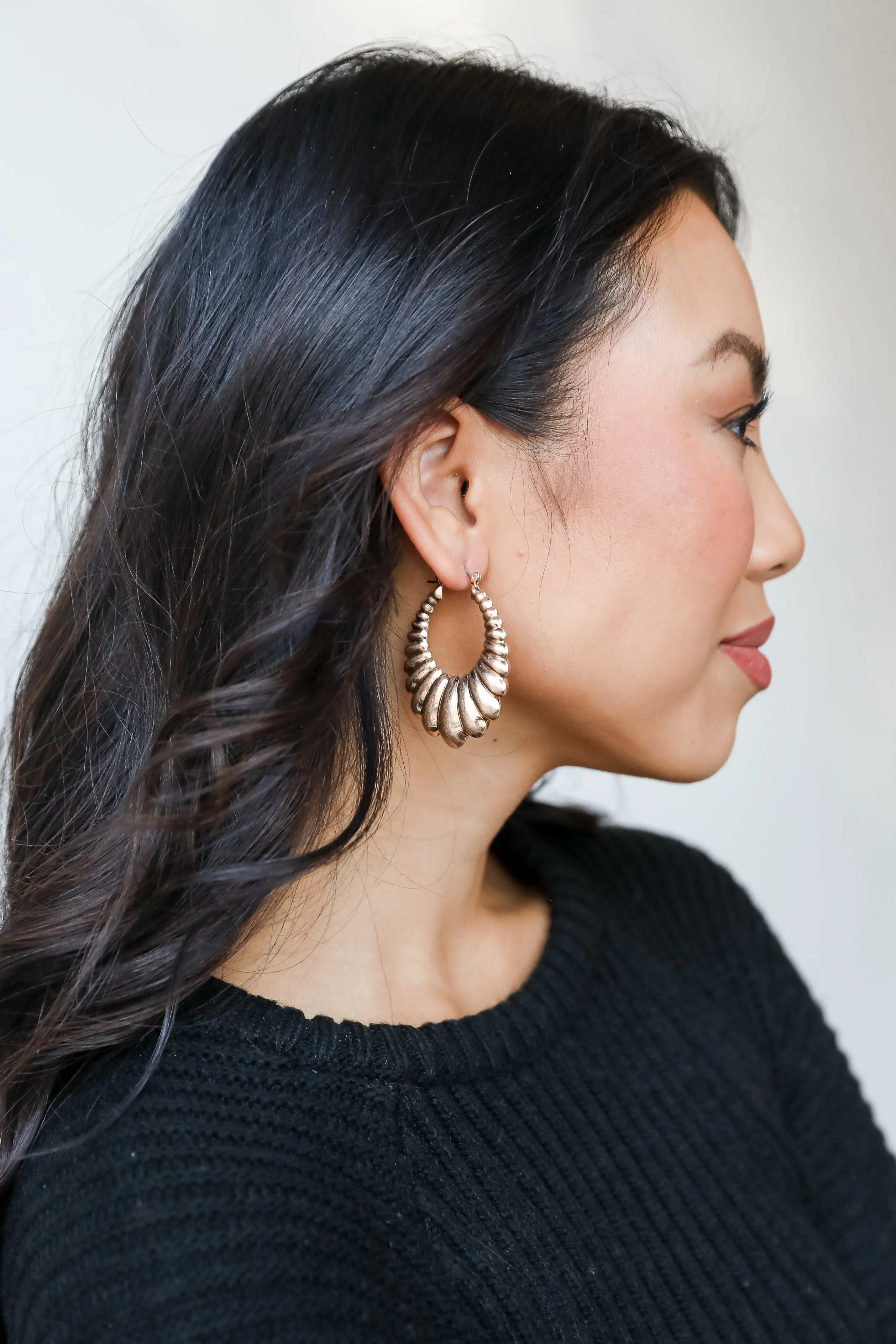 Ashton Gold Statement Hoop Earrings