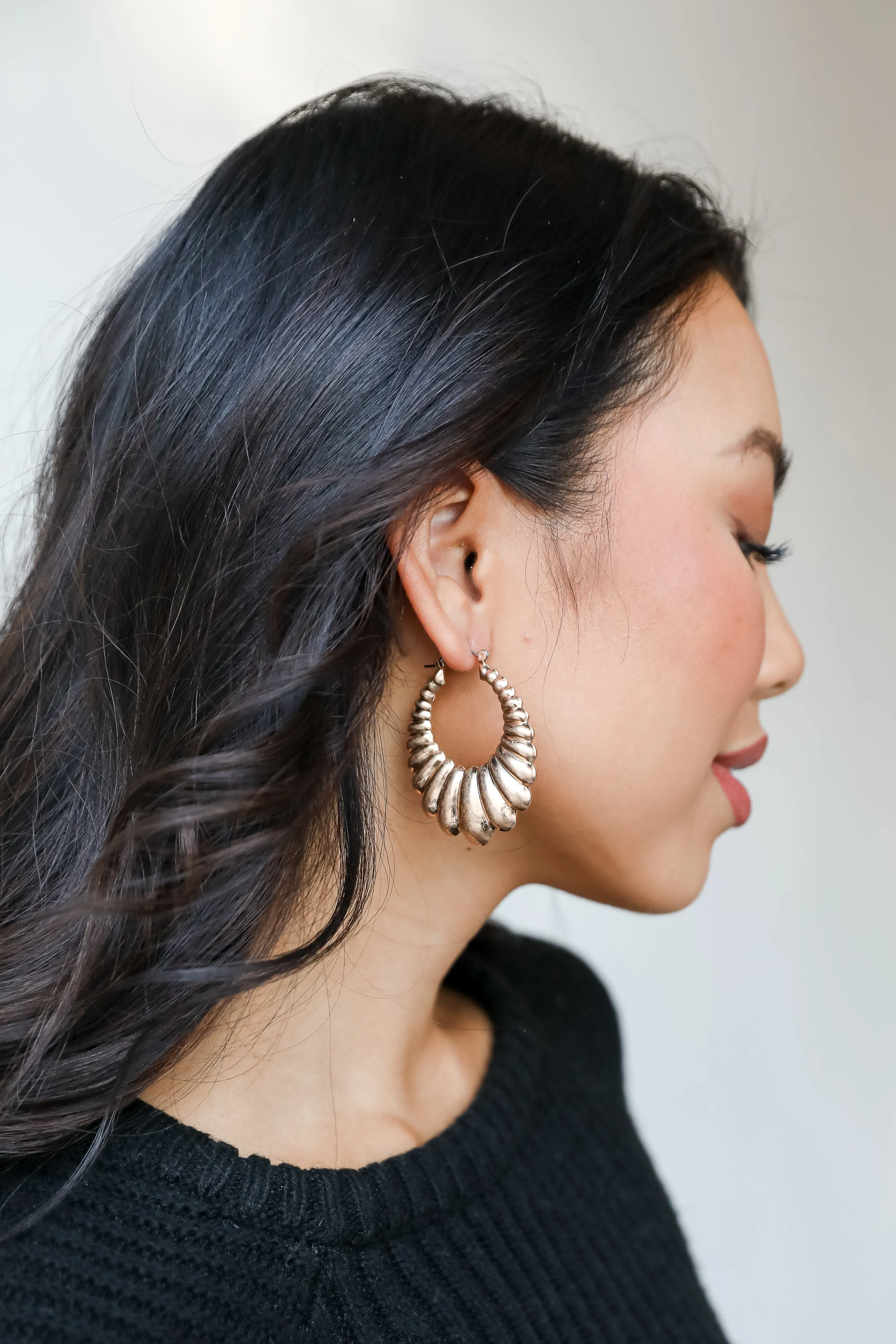 Ashton Gold Statement Hoop Earrings