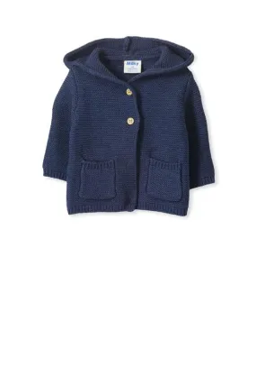 Baby Knit Jacket - Blue Marle (Milky Baby)
