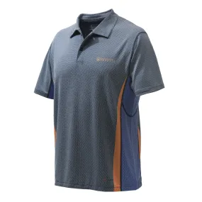 Beretta Men&#x27;s Rush Polo Blue &amp; Orange | Buy Beretta Men&#x27;s Rush Polo Blue &amp; Orange here | Outnorth