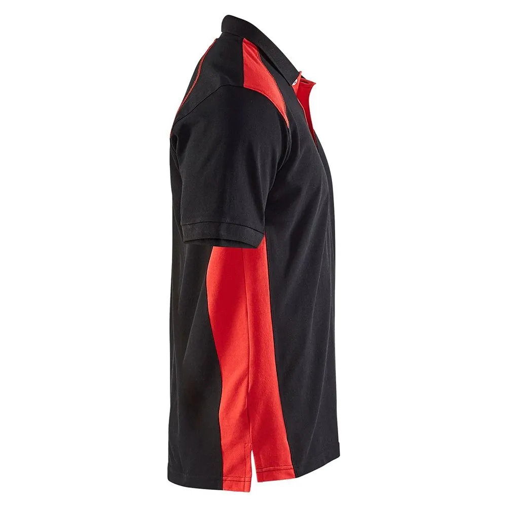 Bl&#xE5;kl&#xE4;der&#x20;3324-1050&#x20;Pique&#x20;Polo&#x20;Shirt&#x20;-&#x20;Black&#x2F;Red