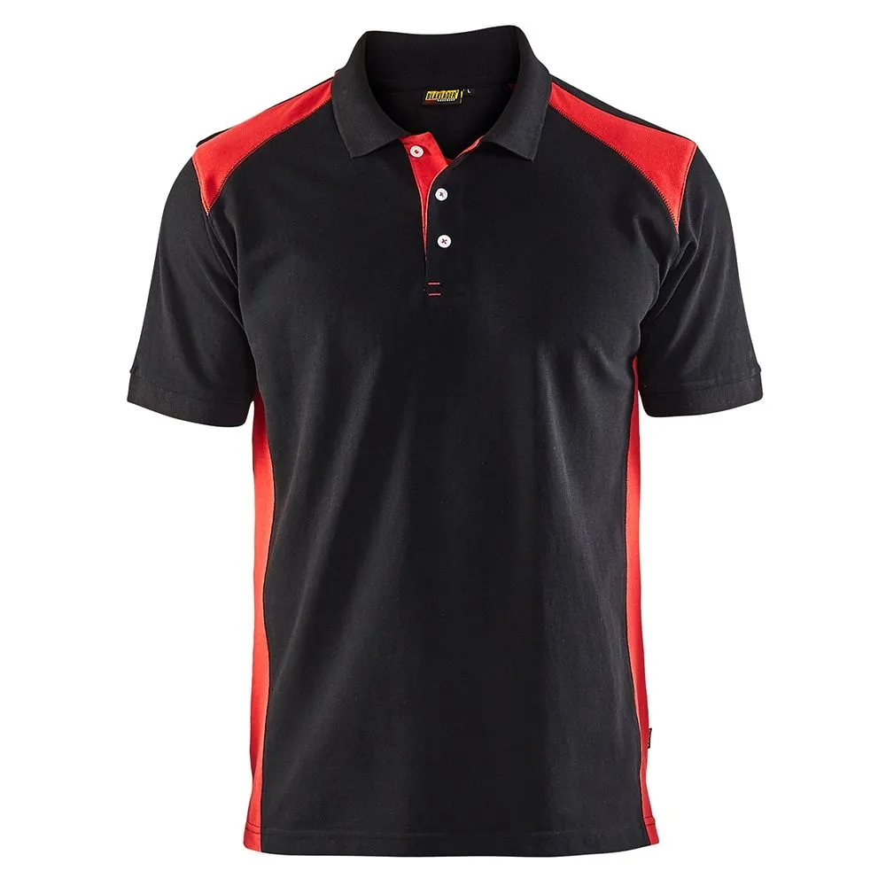 Bl&#xE5;kl&#xE4;der&#x20;3324-1050&#x20;Pique&#x20;Polo&#x20;Shirt&#x20;-&#x20;Black&#x2F;Red