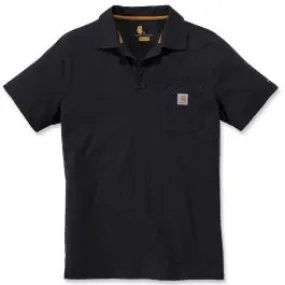 Carhartt&#x20;103569&#x20;Force&#xAE;&#x20;Cotton&#x20;Delmont&#x20;Pocket&#x20;Polo&#x20;-&#x20;Black