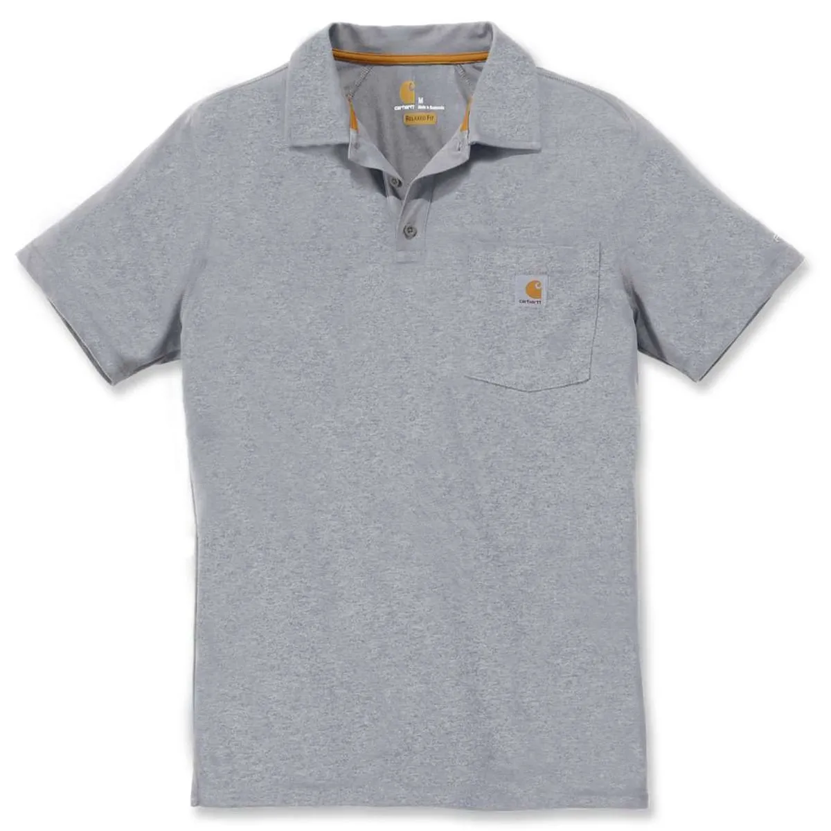 Carhartt&#x20;103569&#x20;Force&#xAE;&#x20;Cotton&#x20;Delmont&#x20;Pocket&#x20;Polo&#x20;-&#x20;Black