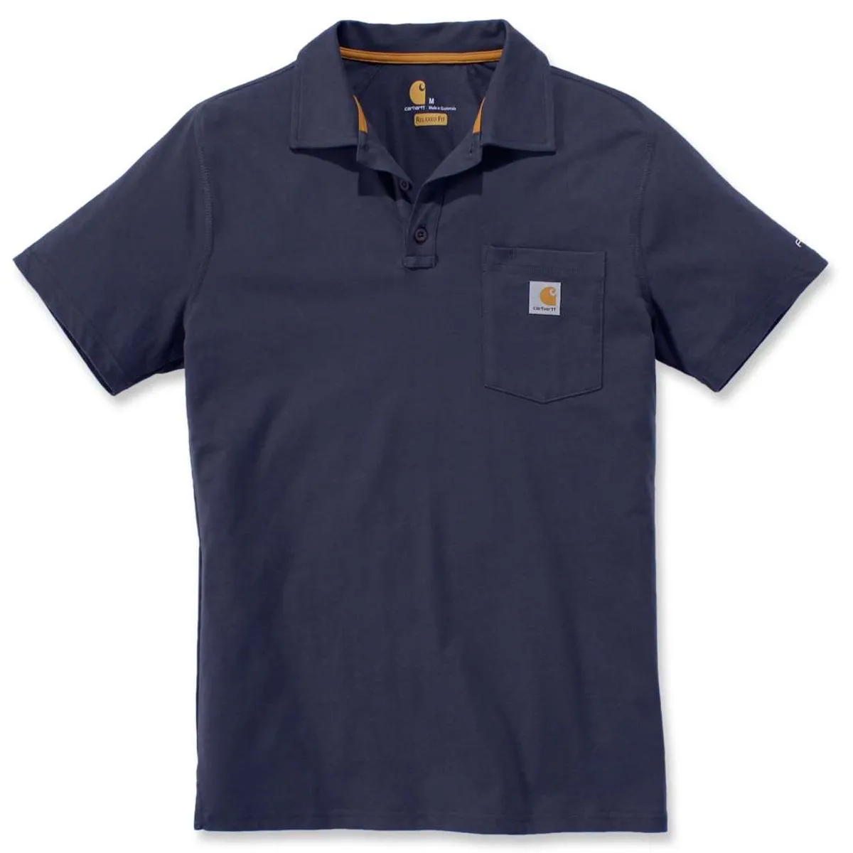 Carhartt&#x20;103569&#x20;Force&#xAE;&#x20;Cotton&#x20;Delmont&#x20;Pocket&#x20;Polo&#x20;-&#x20;Black
