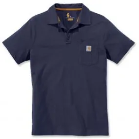 Carhartt&#x20;103569&#x20;Force&#xAE;&#x20;Cotton&#x20;Delmont&#x20;Pocket&#x20;Polo&#x20;-&#x20;Navy