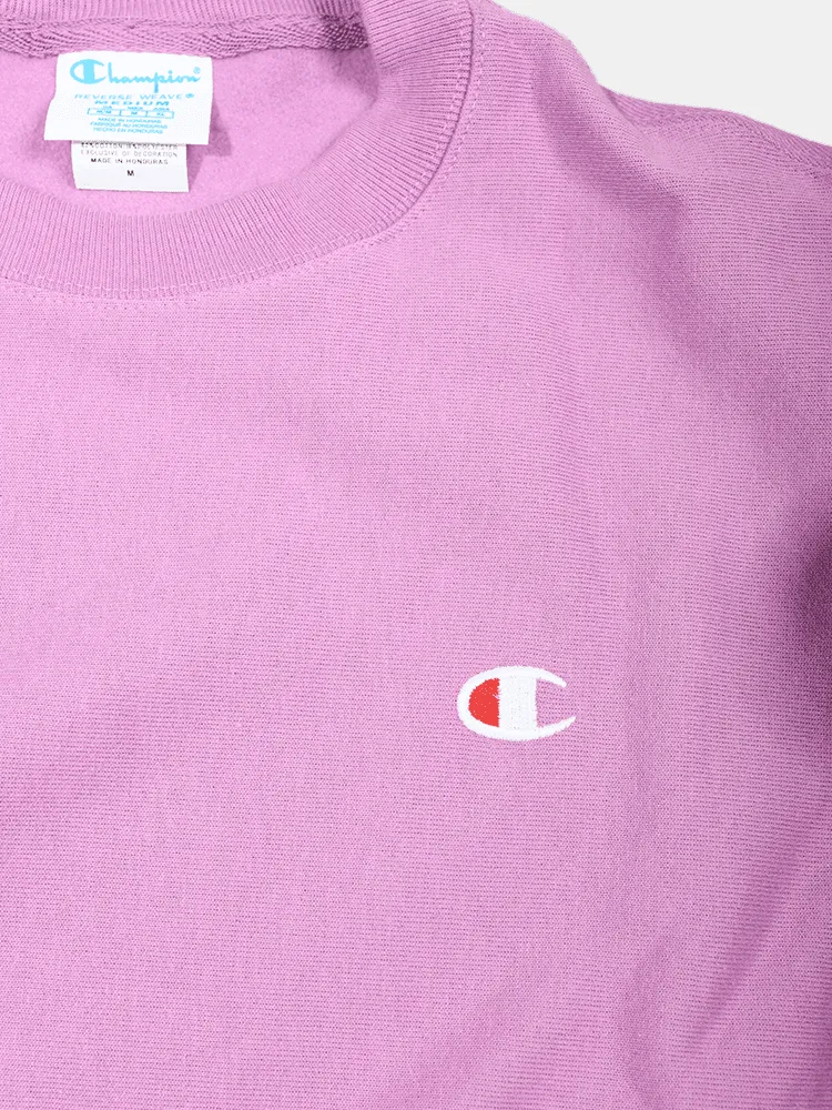Champion Reverse Weave Small C OS Crew - Tint Lavender