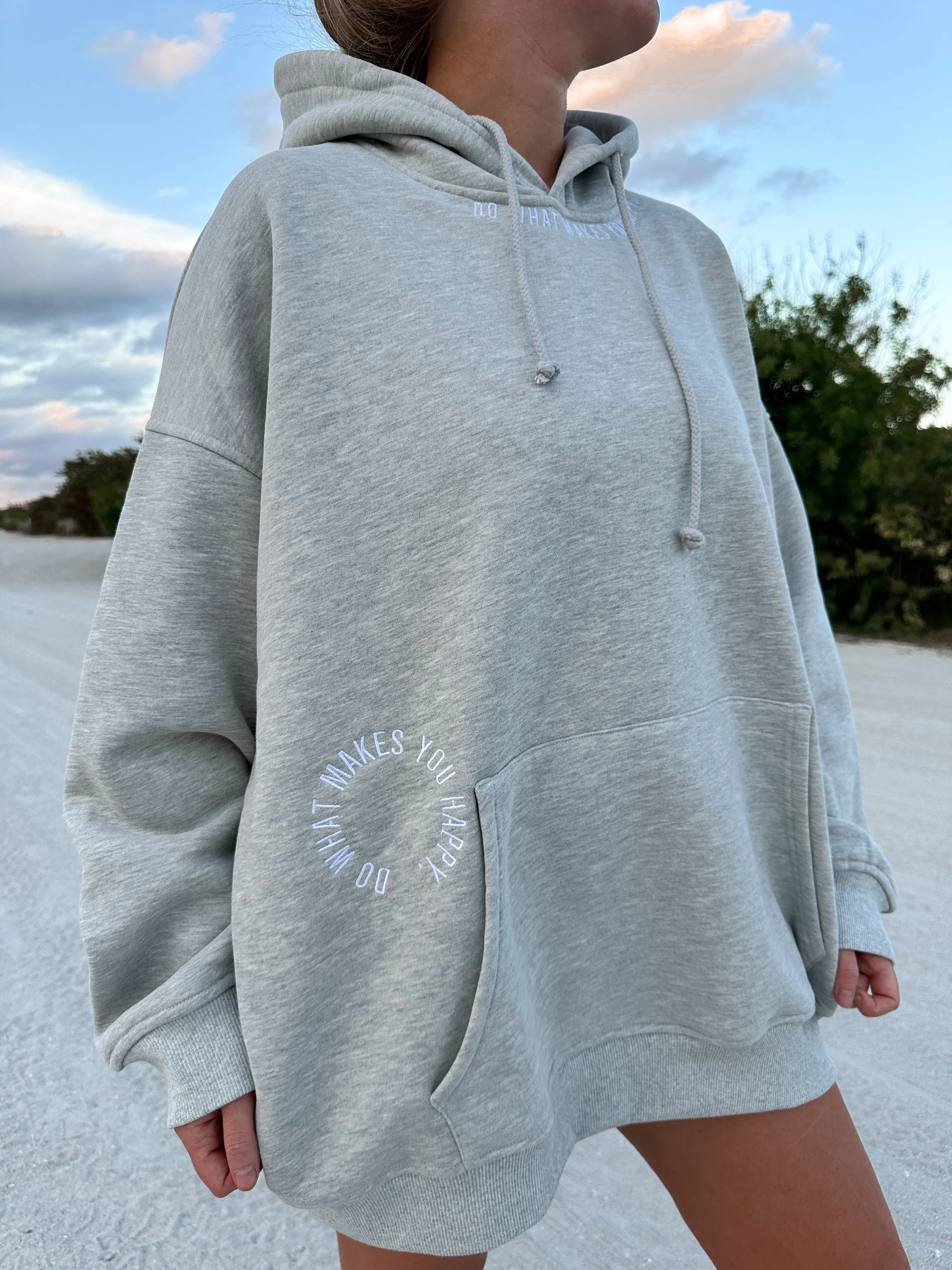 Do What Makes You Happy Embroider Hoodie