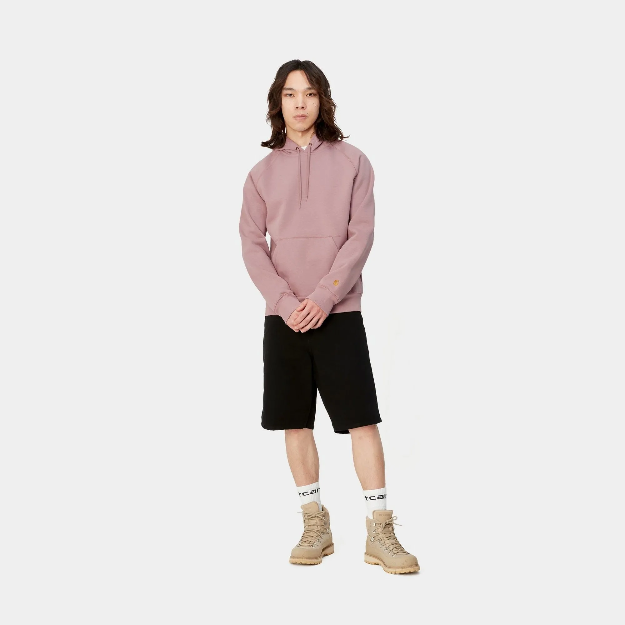 Hooded Chase Sweatshirt | Glassy Pink