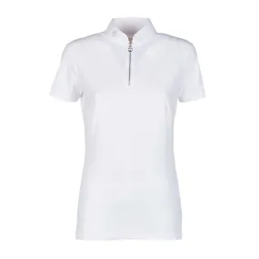 HORSE RIDING POLO WOMAN SHORT SLEEVE AND ZIP