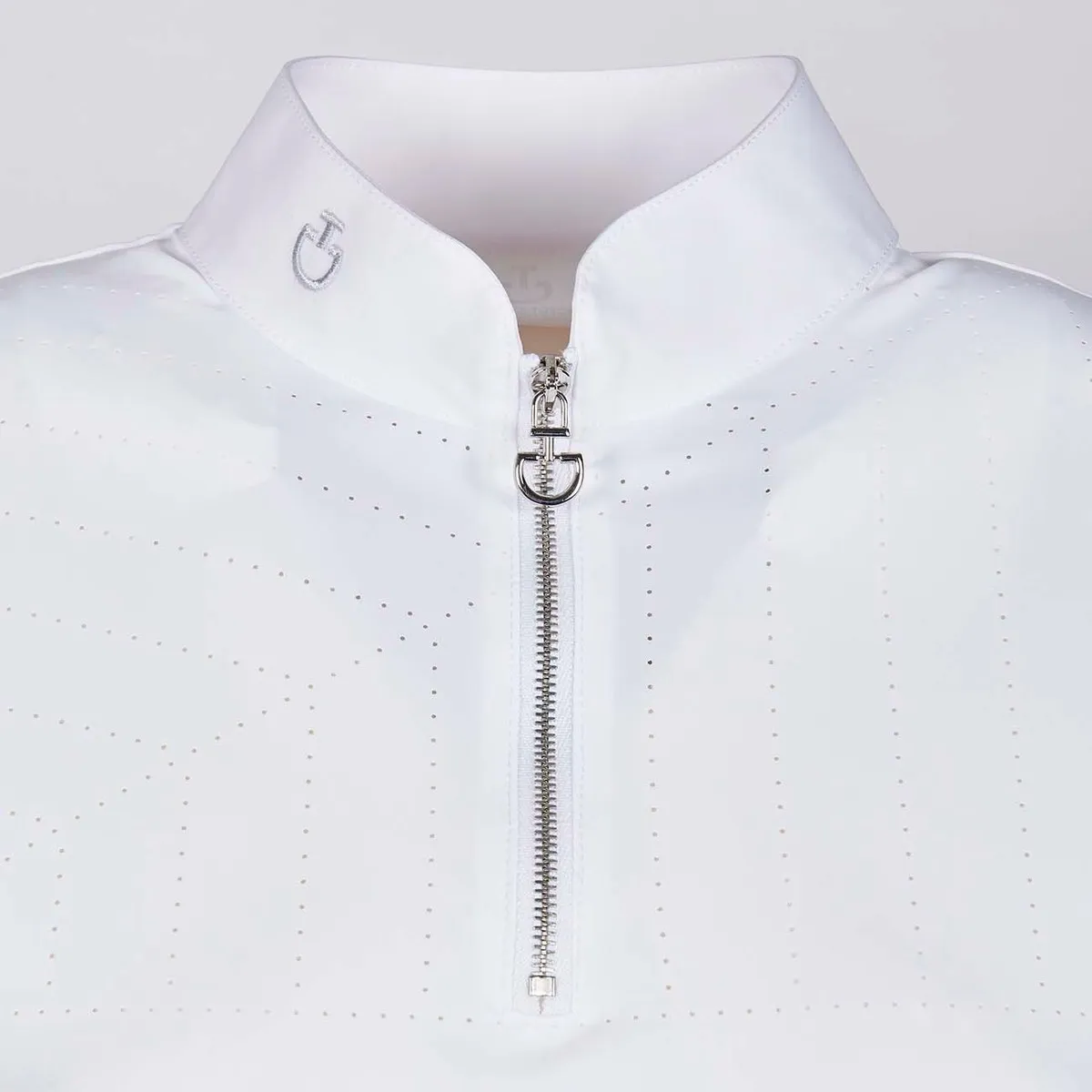 HORSE RIDING POLO WOMAN SHORT SLEEVE AND ZIP