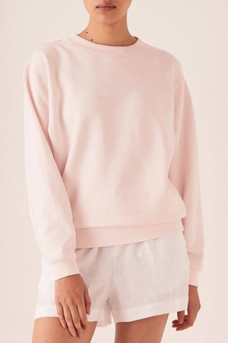 Logo Fleece Pink Dew Jumper