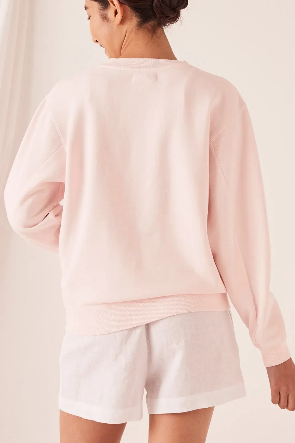 Logo Fleece Pink Dew Jumper