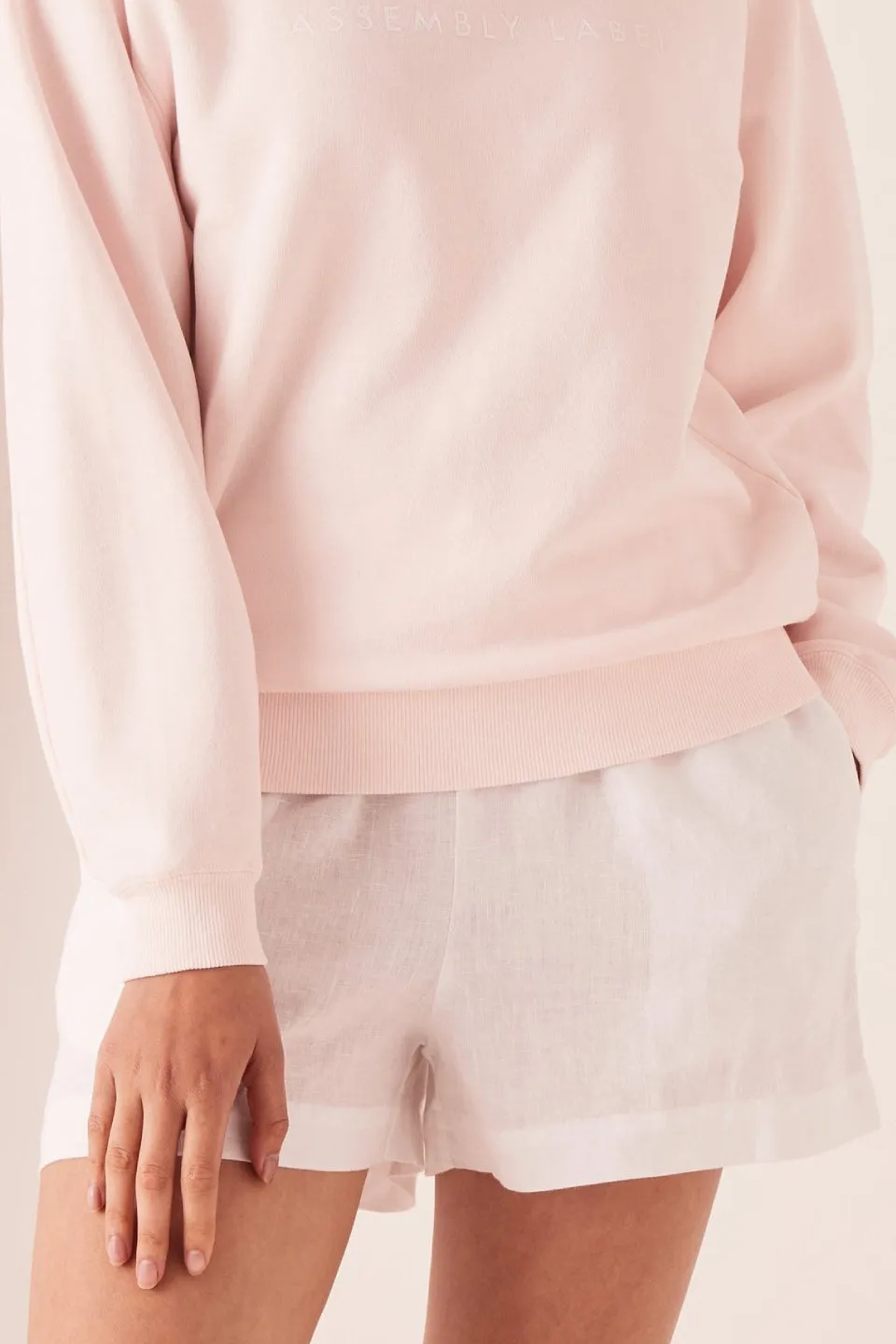 Logo Fleece Pink Dew Jumper