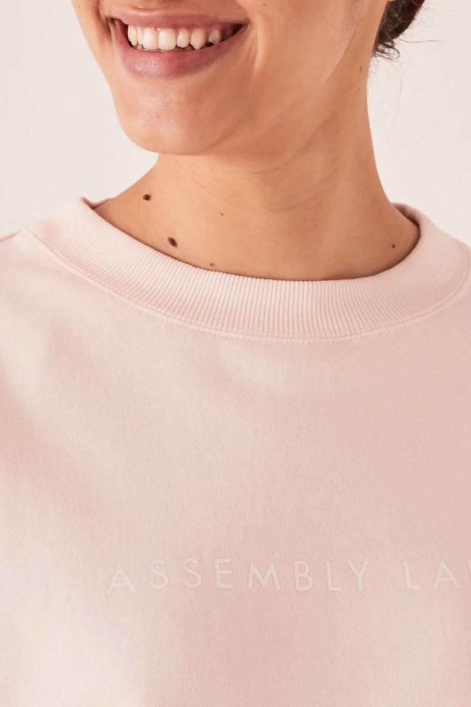 Logo Fleece Pink Dew Jumper