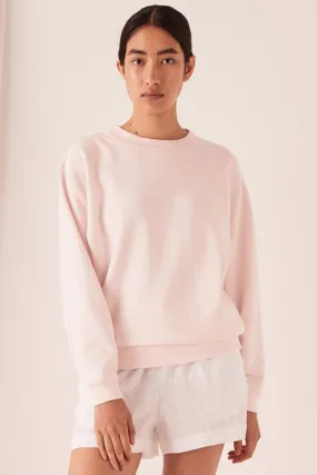 Logo Fleece Pink Dew Jumper