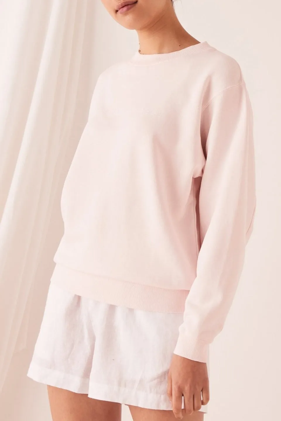 Logo Fleece Pink Dew Jumper