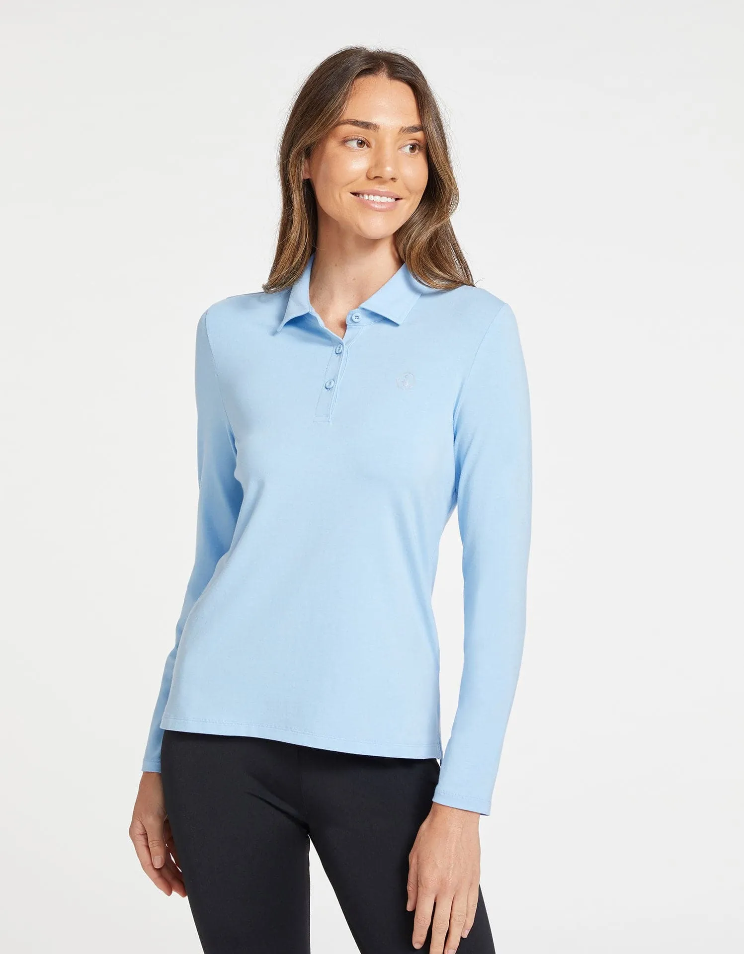 Long Sleeve Polo Shirt UPF 50 