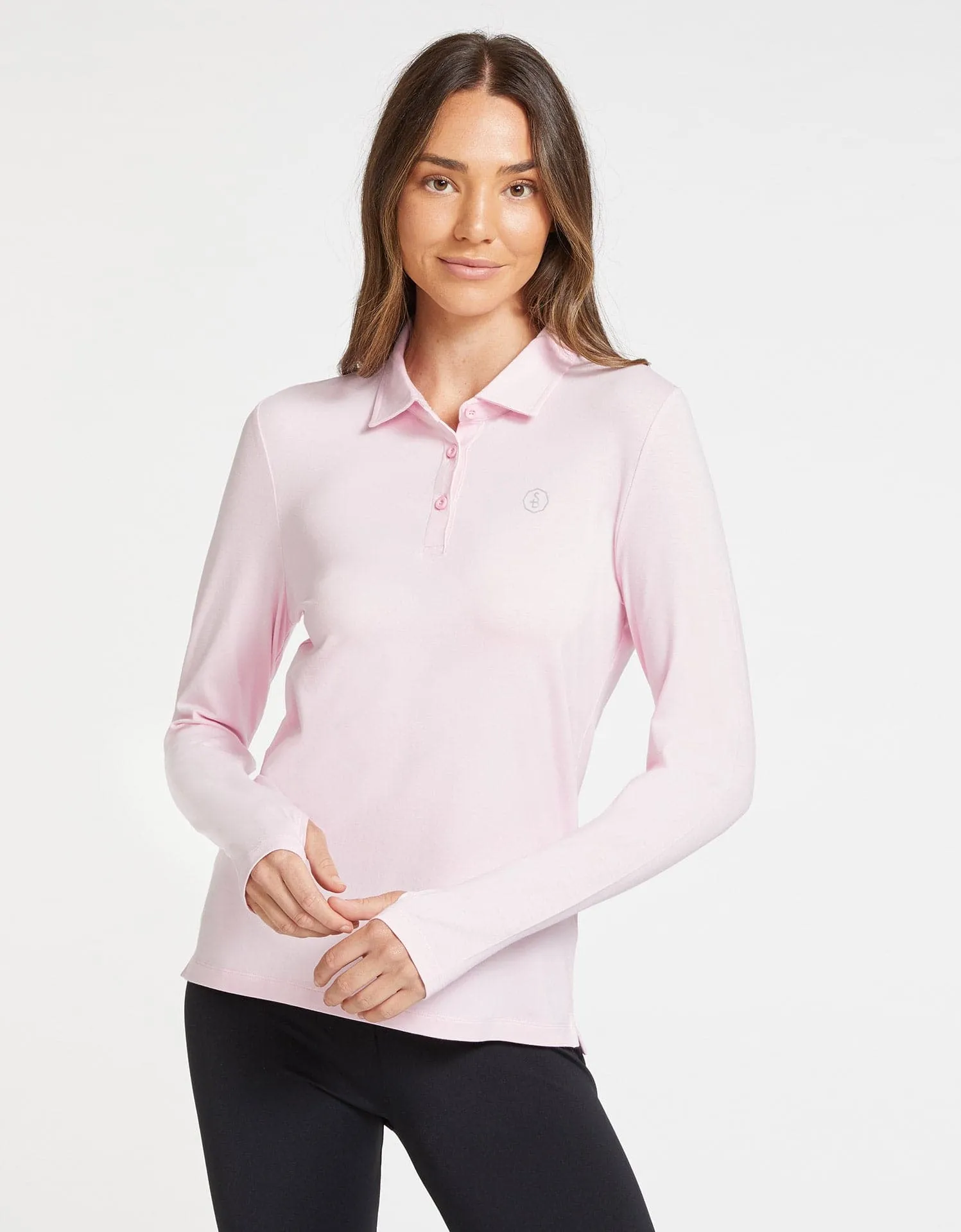Long Sleeve Polo Shirt UPF 50 