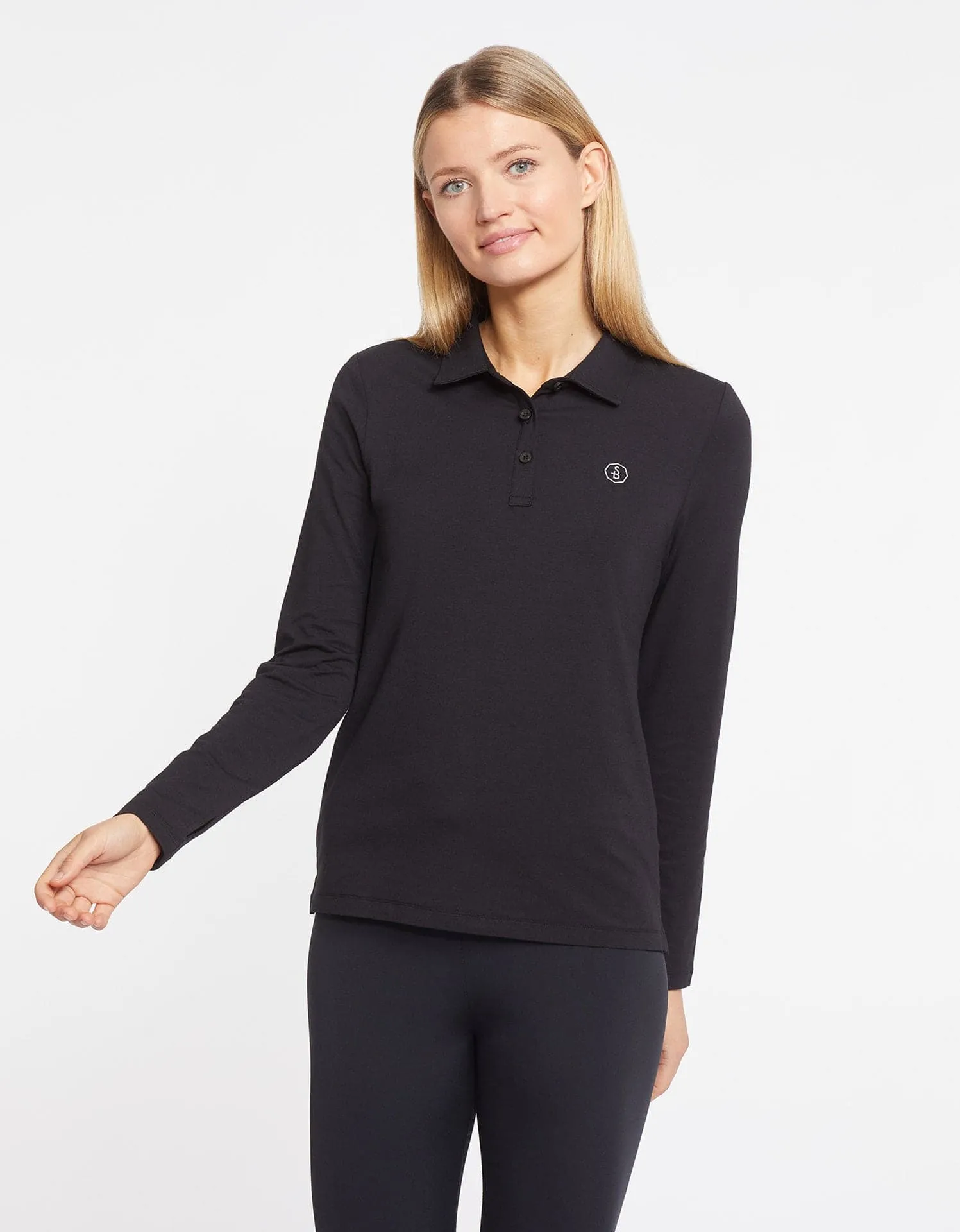 Long Sleeve Polo Shirt UPF 50 