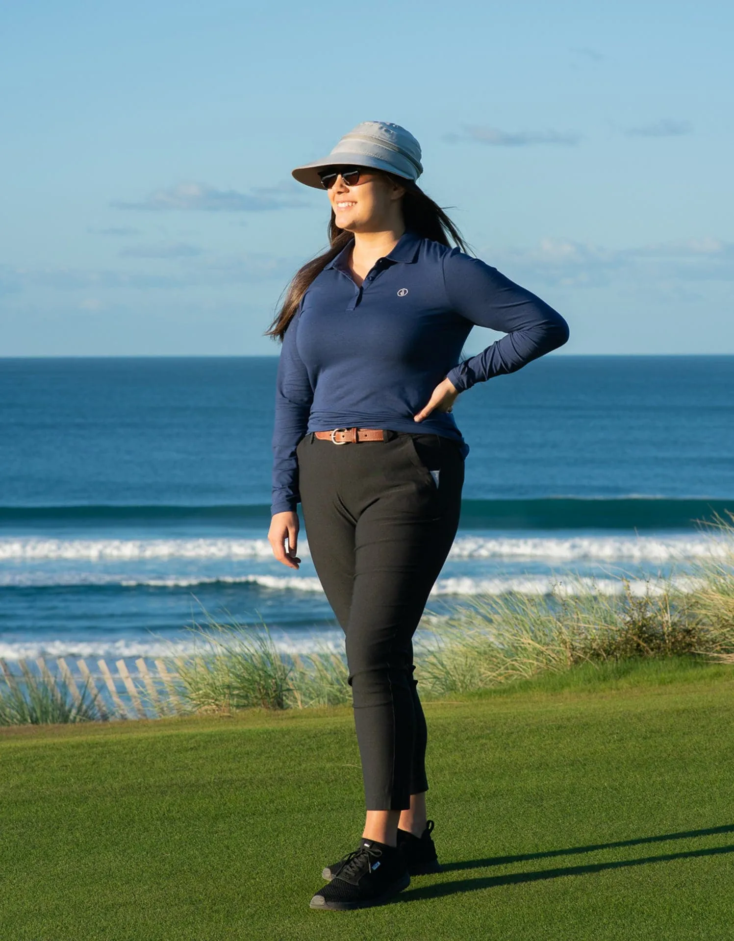 Long Sleeve Polo Shirt UPF 50 