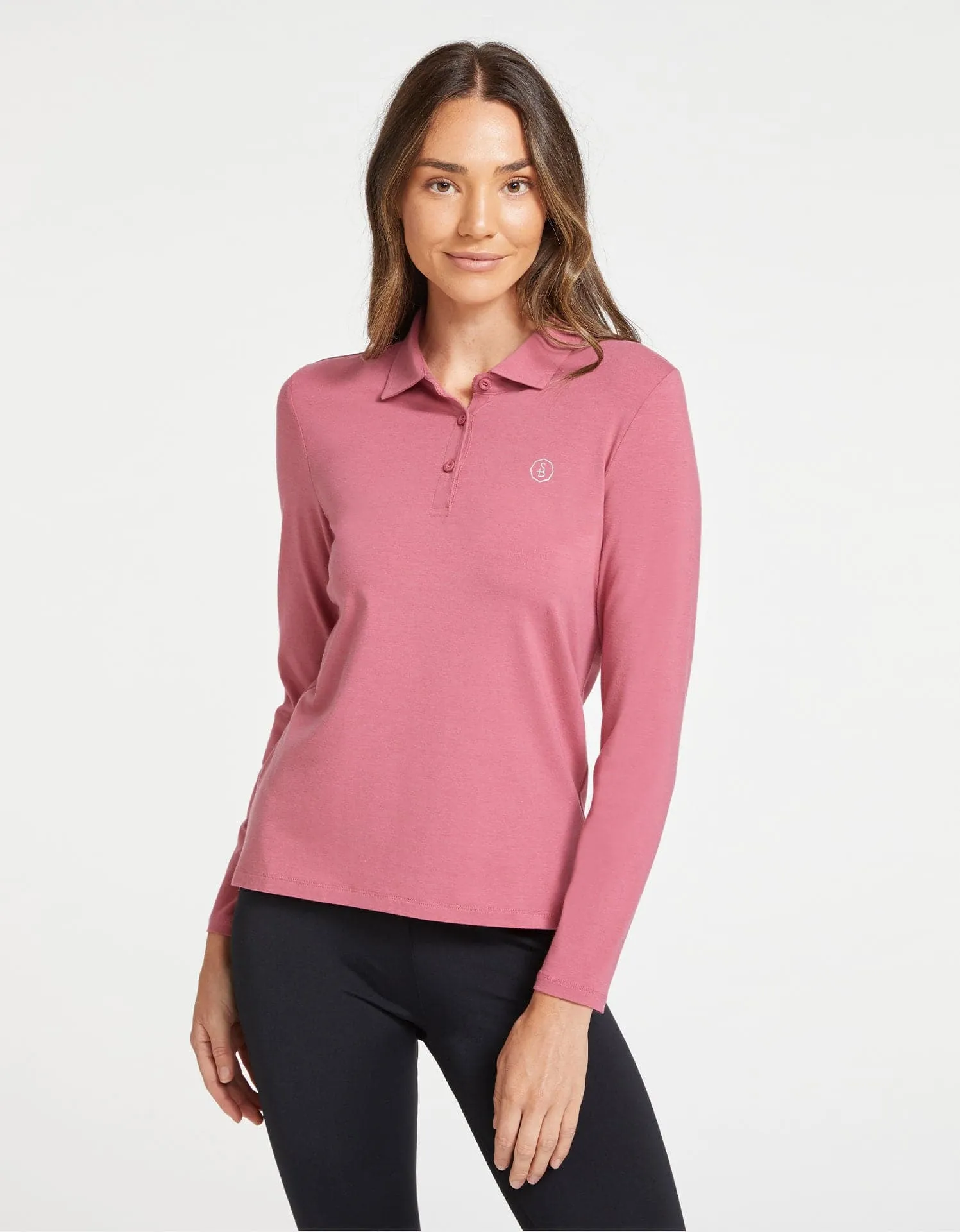 Long Sleeve Polo Shirt UPF 50 