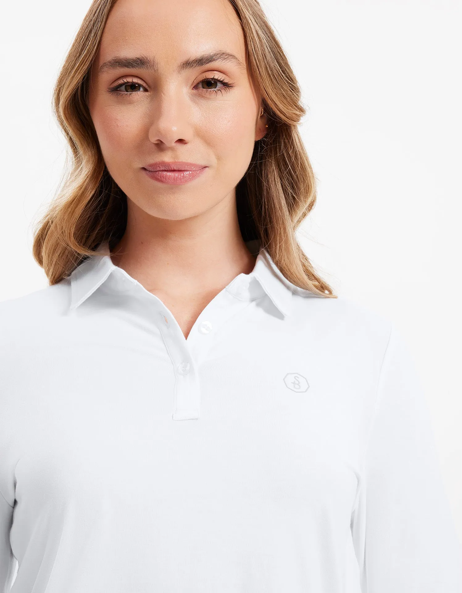 Long Sleeve Polo Shirt UPF 50 