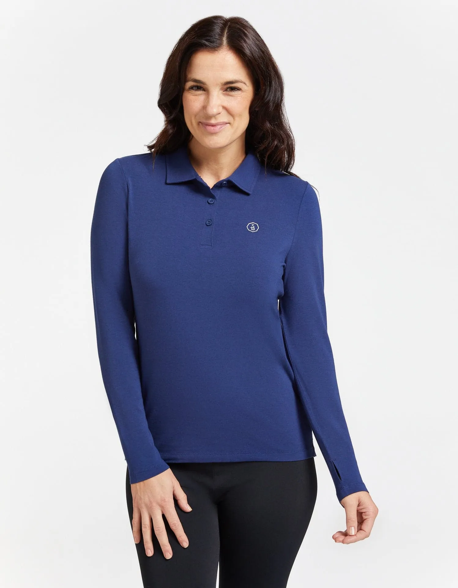 Long Sleeve Polo Shirt UPF 50 