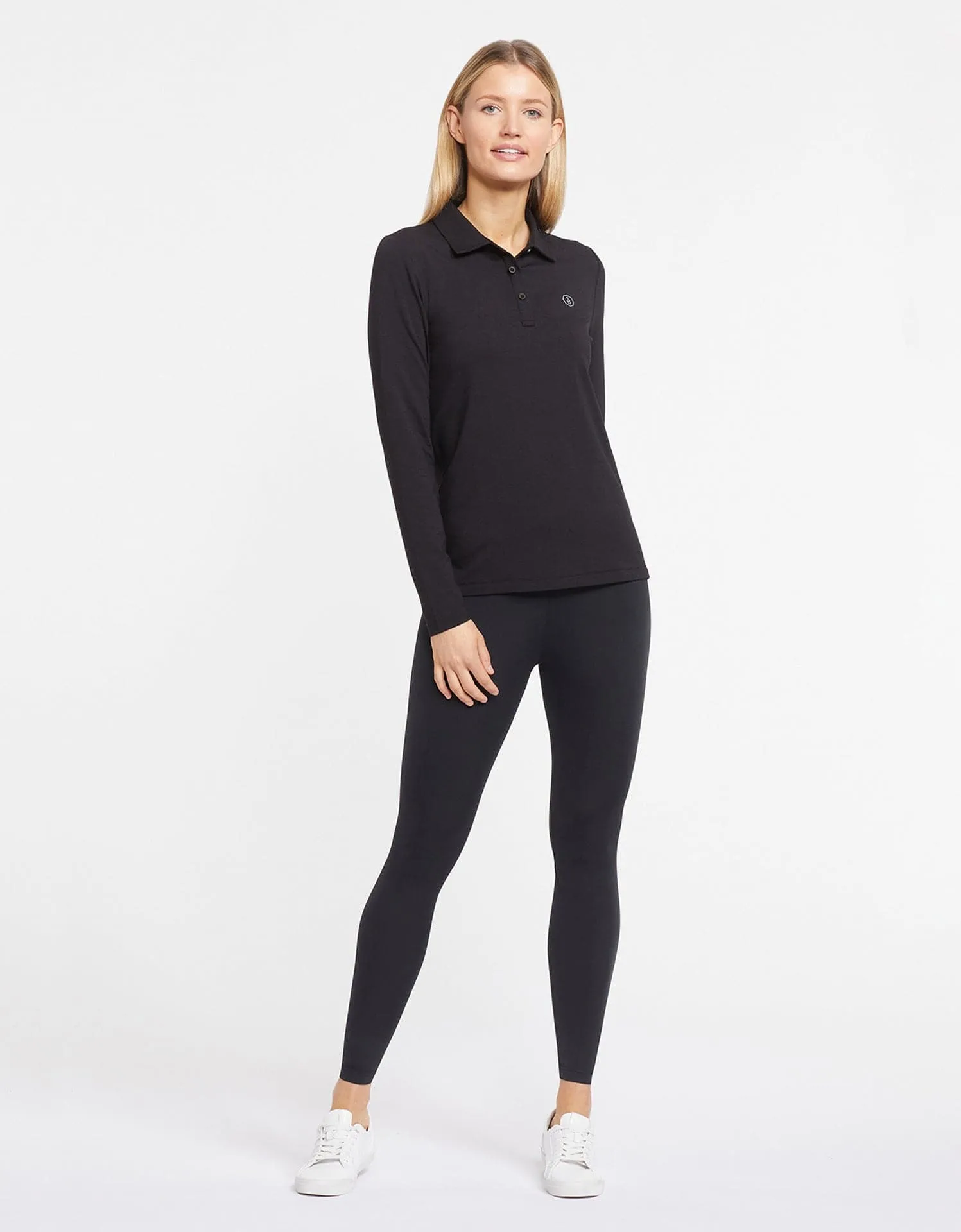 Long Sleeve Polo Shirt UPF 50 