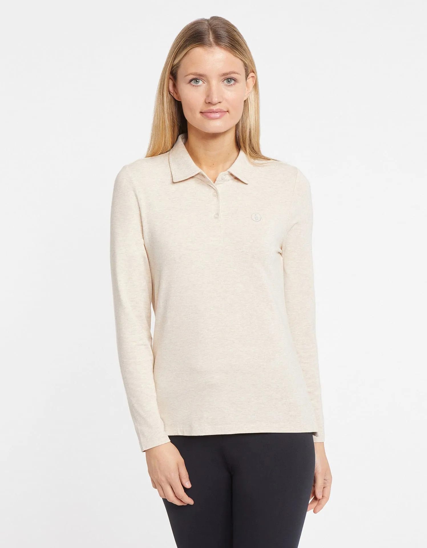 Long Sleeve Polo Shirt UPF 50 