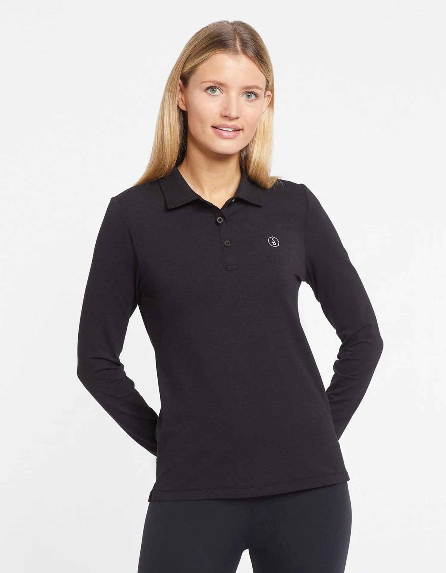 Long Sleeve Polo Shirt UPF 50 