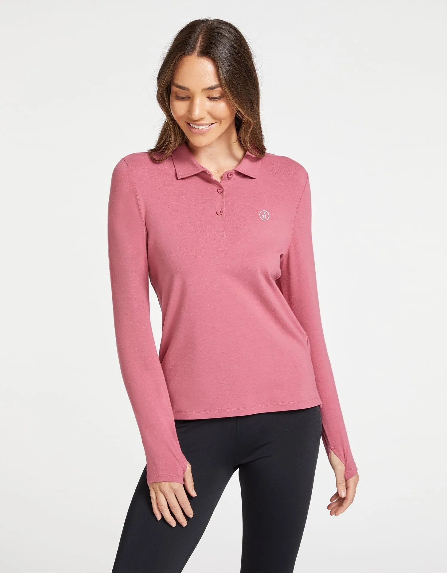 Long Sleeve Polo Shirt UPF 50 