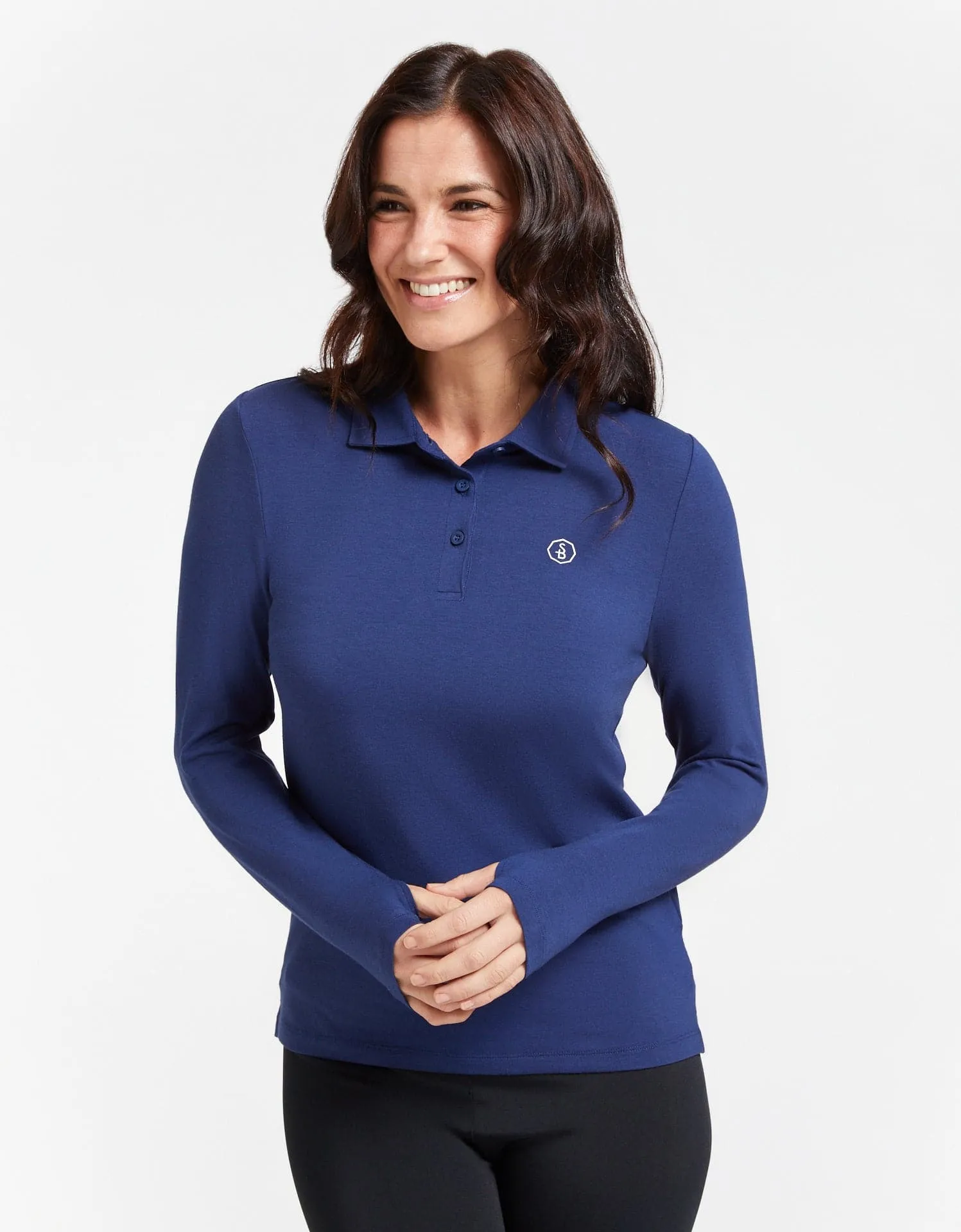 Long Sleeve Polo Shirt UPF 50 