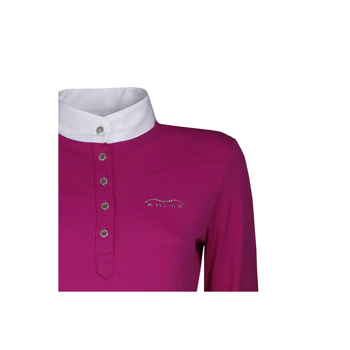 LONG SLEEVED COMPETITION POLO BICA BY ANIMO IN PIQUET Women Cyclamen