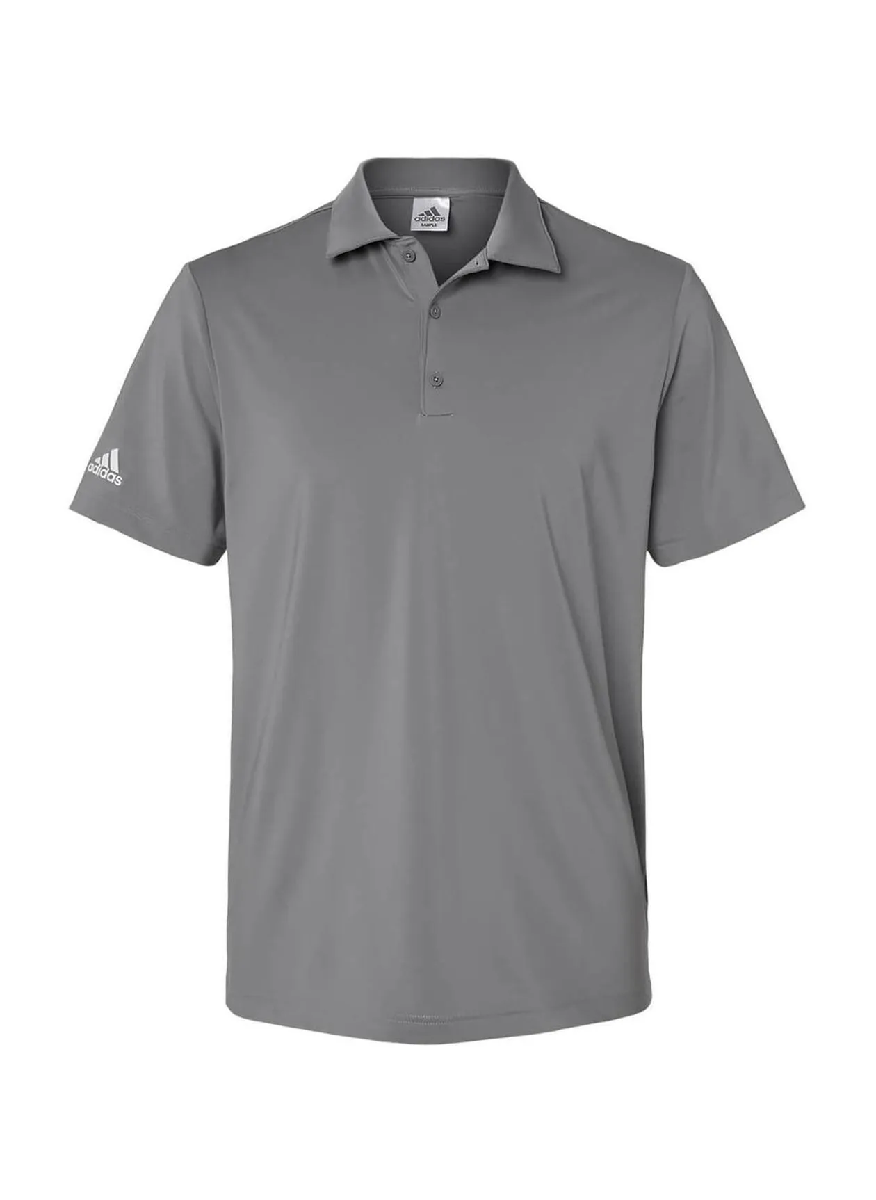 Men&#x27;s Adidas Grey Three Ultimate Solid Polo A514