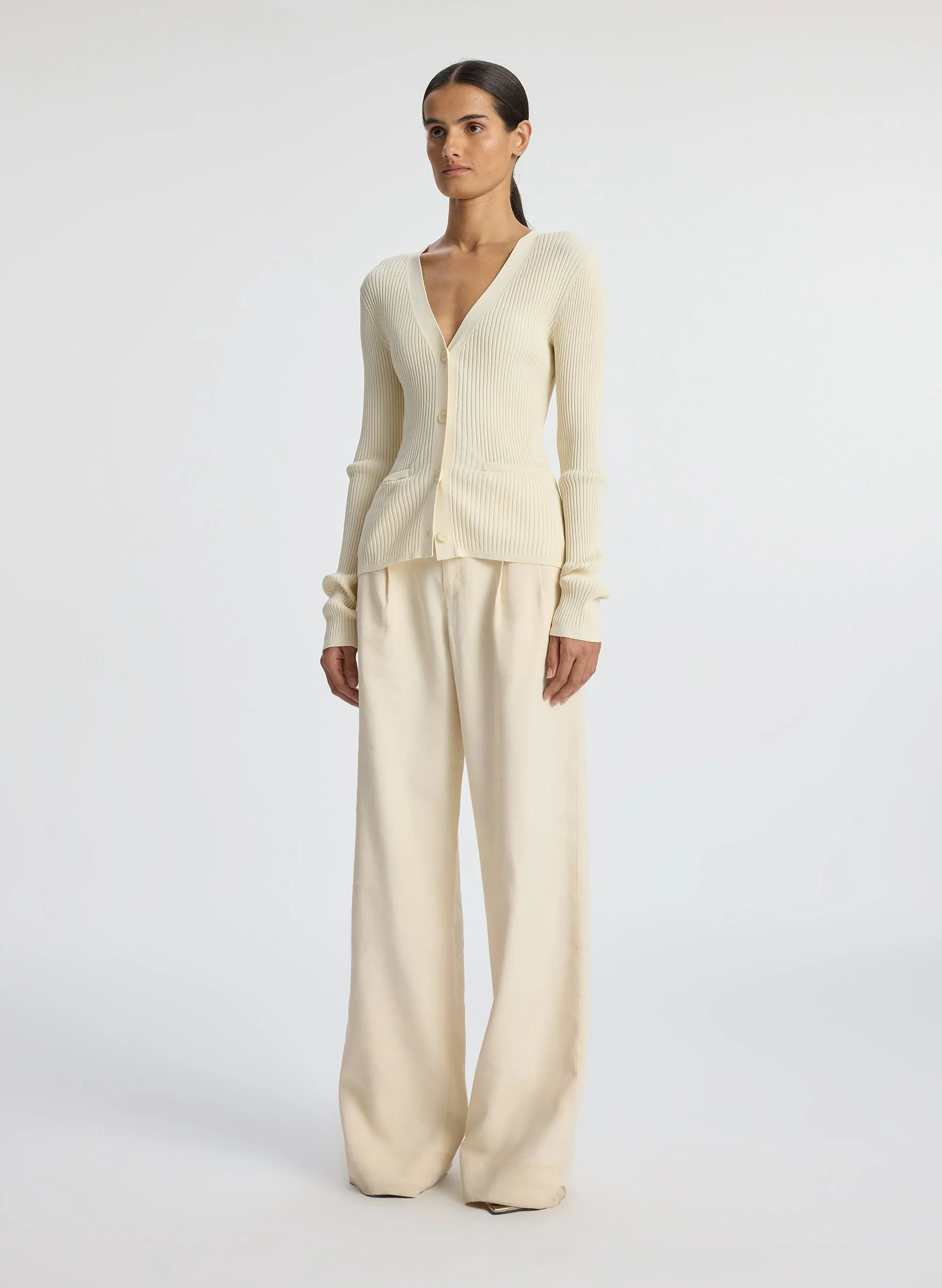 Ren Ribbed Cardigan