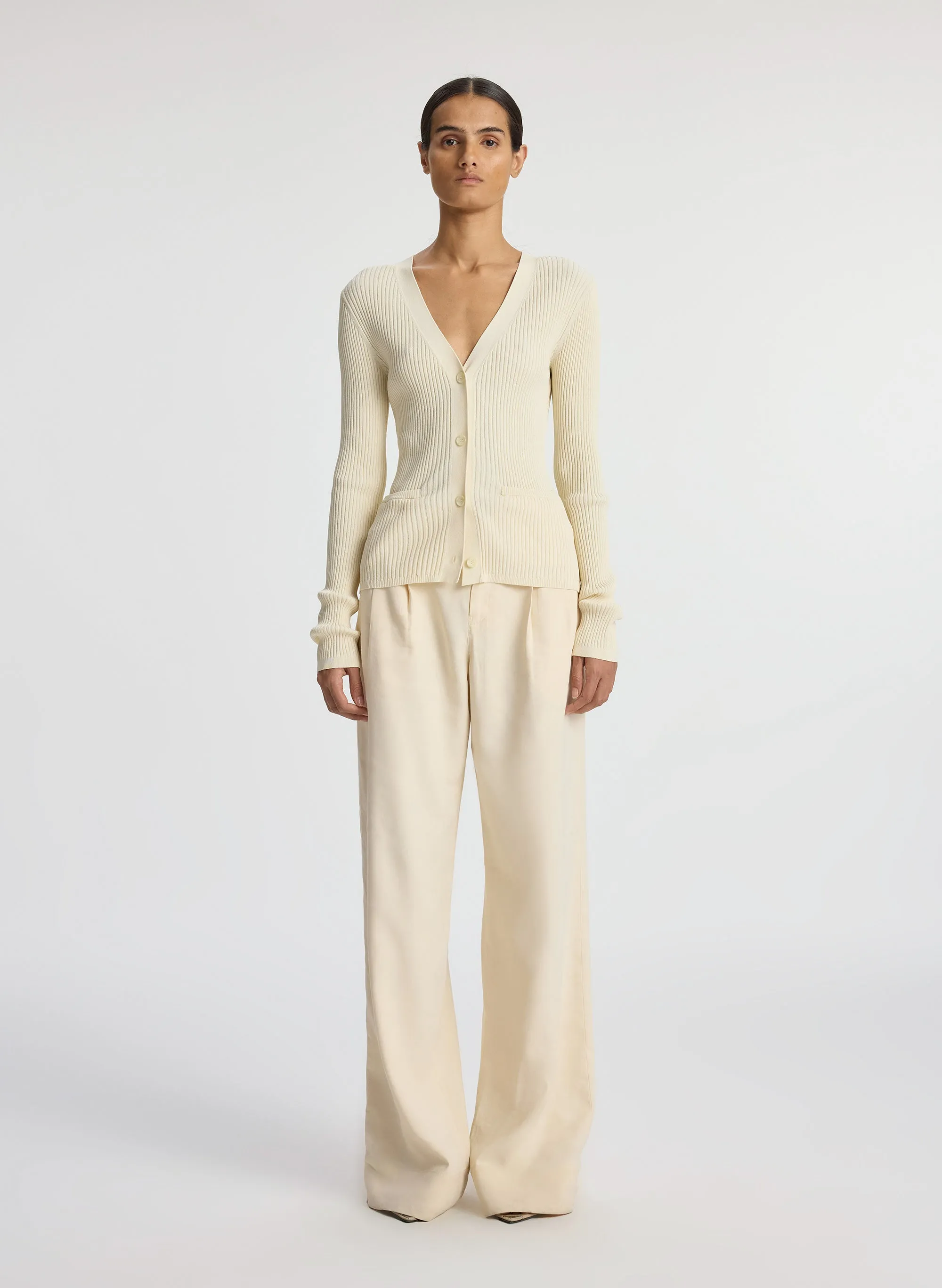 Ren Ribbed Cardigan
