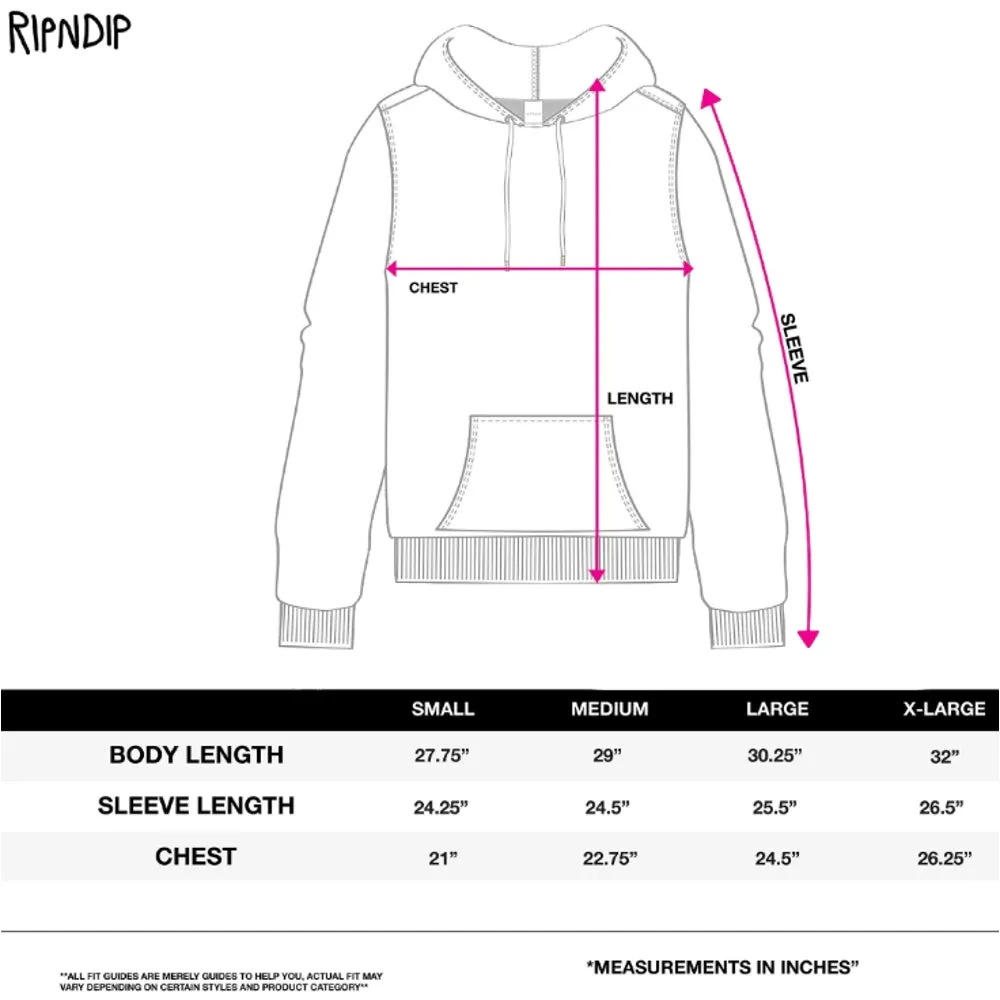 RIPNDIP RYU EMBROIDERED HOODIE-BLACK